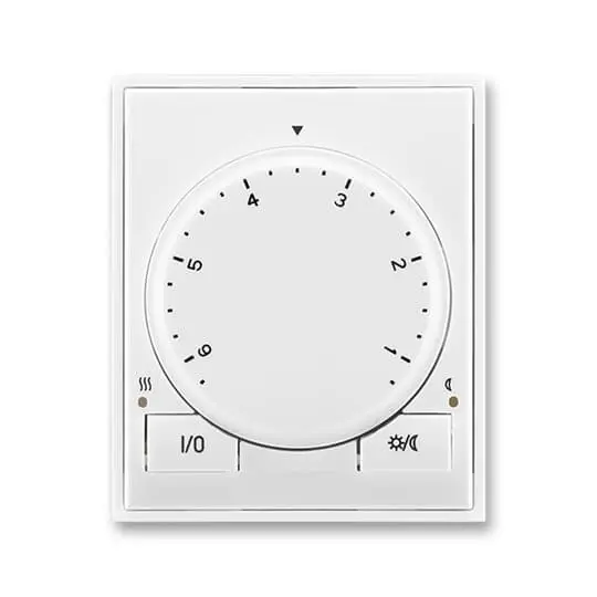 termostat univerzální otočný ELEMENT/TIME 3292E-A10101 03 bílá/bílá